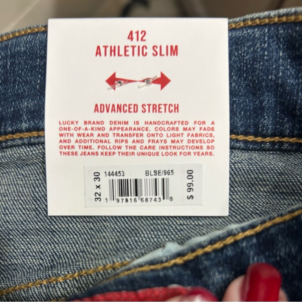 Lucky Brand Men's Athletic Slim Jeans in Blue